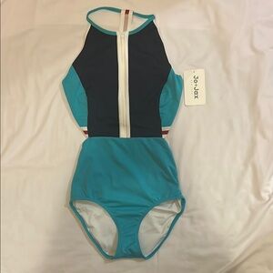 Jo+Jax Blue and Navy Leotard